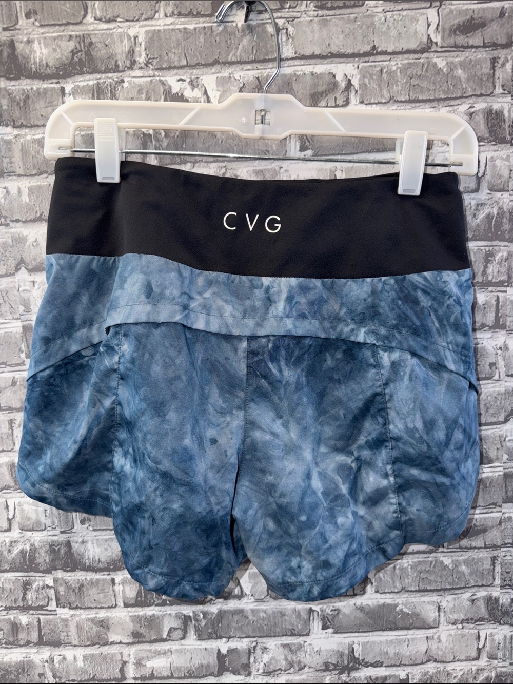 CVG Blue Tie-Dye Women's Running Shorts